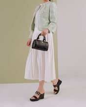 Dép Xuồng Zucia Quai Đôi Phối Khóa-DHLM1Đen Color1