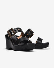 Dép Xuồng Zucia Quai Đôi Phối Khóa-DHLM1-Đen Color1