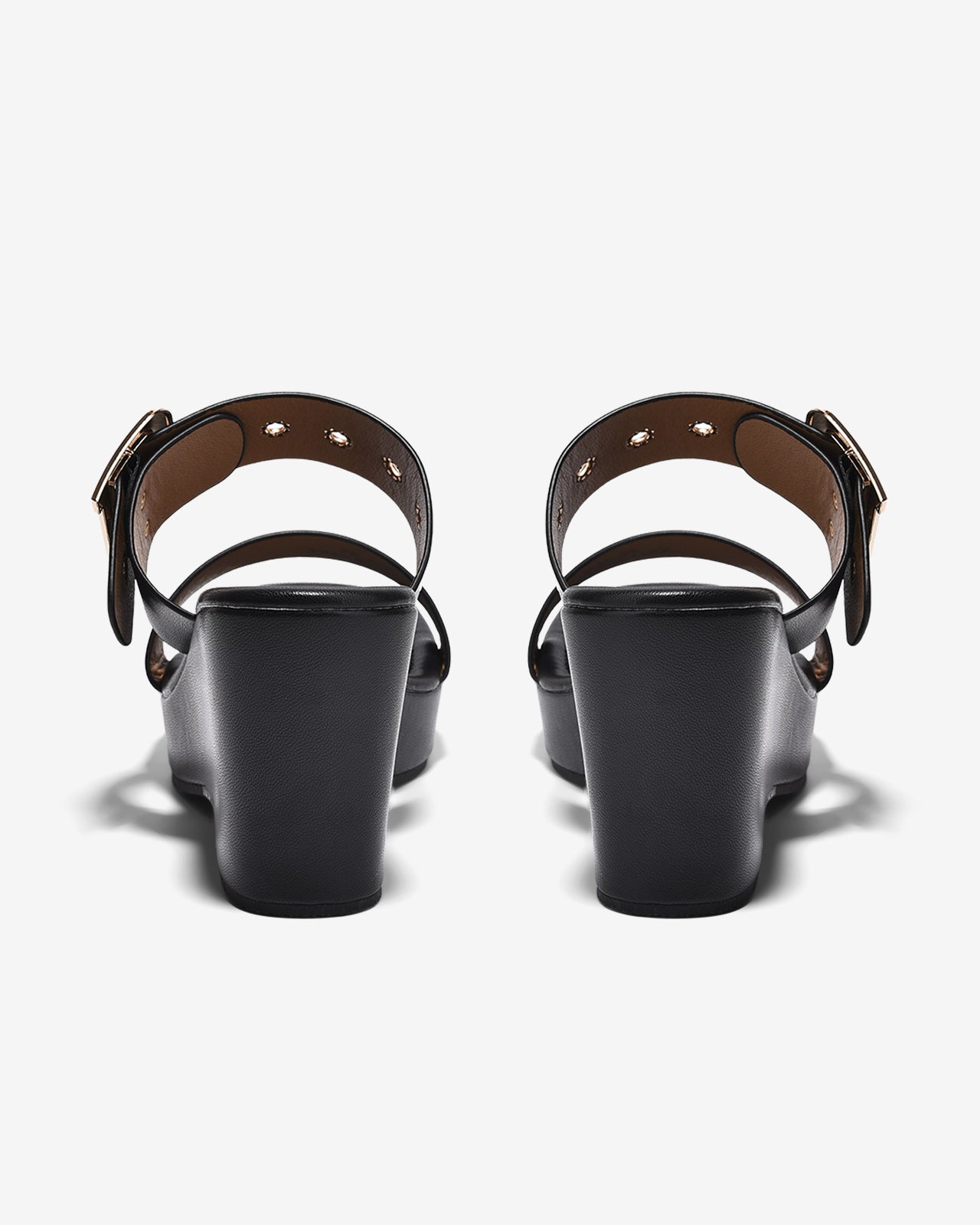 Dép Xuồng Zucia Quai Đôi Phối Khóa-DHLM1-Đen Color1