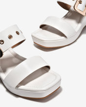 Dép Xuồng Zucia Quai Đôi Phối Khóa-DHLM1-Trắng Color1