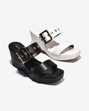 Dép Xuồng Zucia Quai Đôi Phối Khóa-DHLM1Trắng Color1