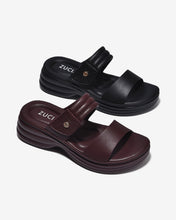 Dép Xuồng Zucia 6cm Quai Đệm Êm Mềm-DHLN3Đen Color1