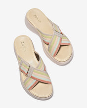 Dép Xuồng Nữ Zucia Quai Chéo Bảng To Dệt Phối Màu-DRXB1Xanh Lá Color1