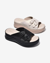 Dép Xuồng Zucia Đế 6cm Quai Đôi Bản Rộng-DRXE2Đen Color1