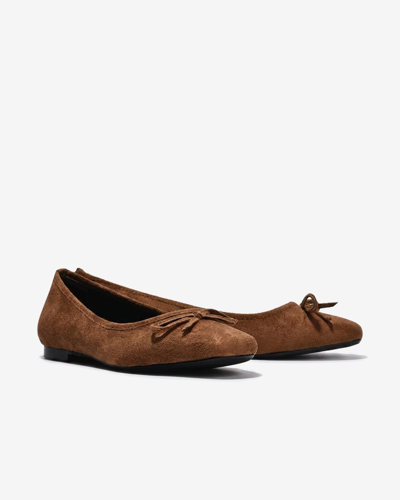 Giày Búp Bê Đông Hải Phối Nơ-G5919-Nâu Color1