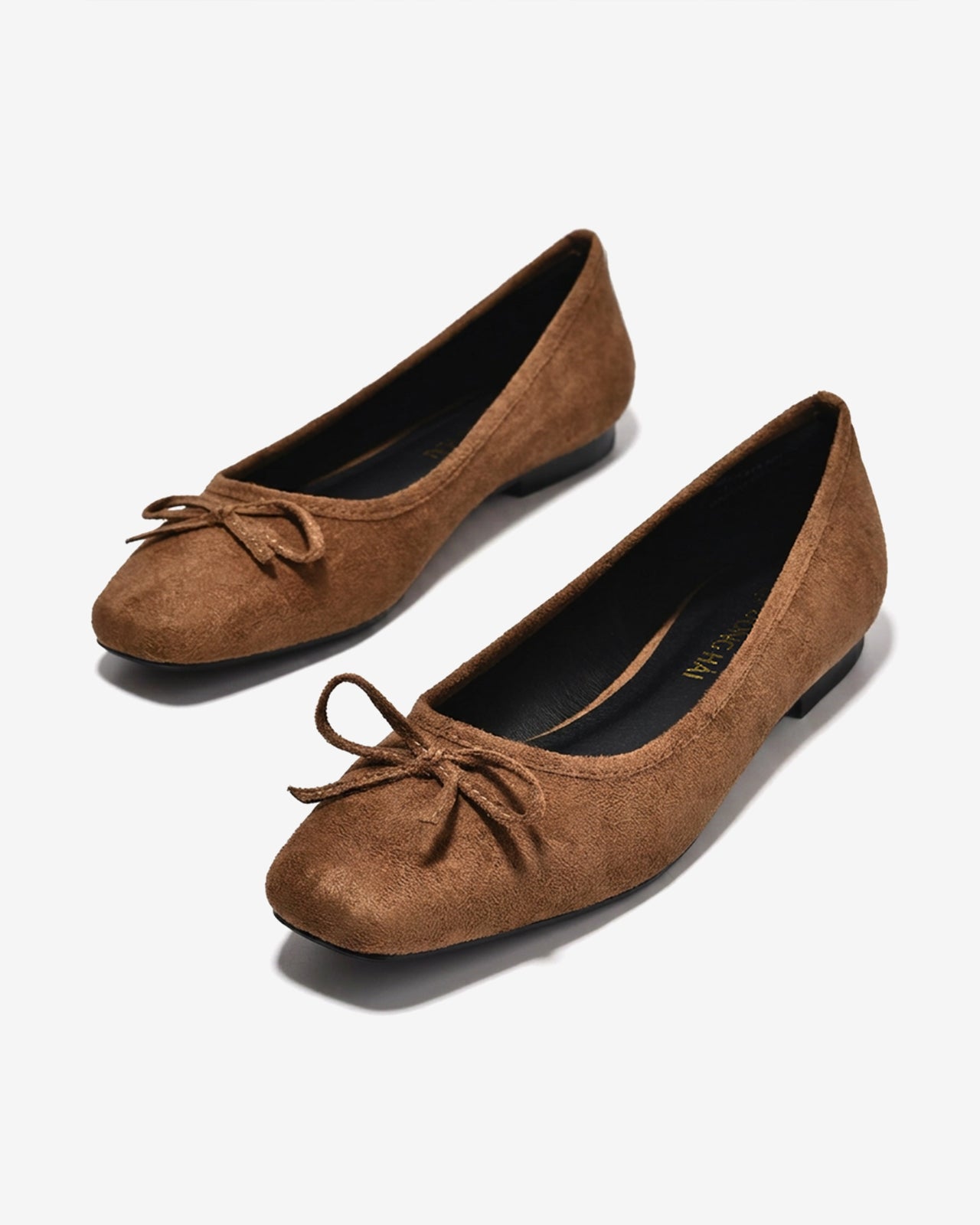 Giày Búp Bê Đông Hải Phối Nơ-G5919-Nâu Color1