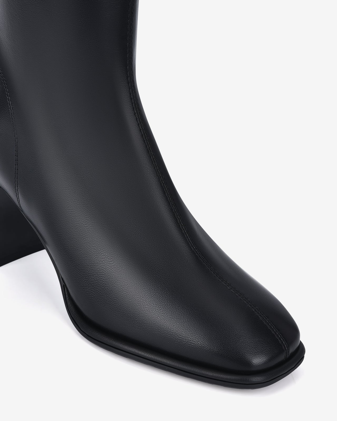 Giày Boot Nữ Đông Hải Cổ Cao Da Bóng Thời Thượng-GDH67Đen Color1