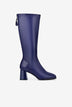 Giày Boot Nữ Đông Hải Cổ Cao Da Bóng Thời Thượng-GDH67Tím Color1First