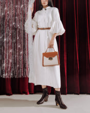 Giày Boot Nữ Zucia Mũi Vuông Chỉ Nổi Đính Logo-GTHB3-Nâu Color1