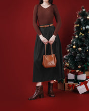 Giày Boot Nữ Zuciani Cổ Cao Vân Da Mờ Tự Nhiên-GCM33Nâu Color1