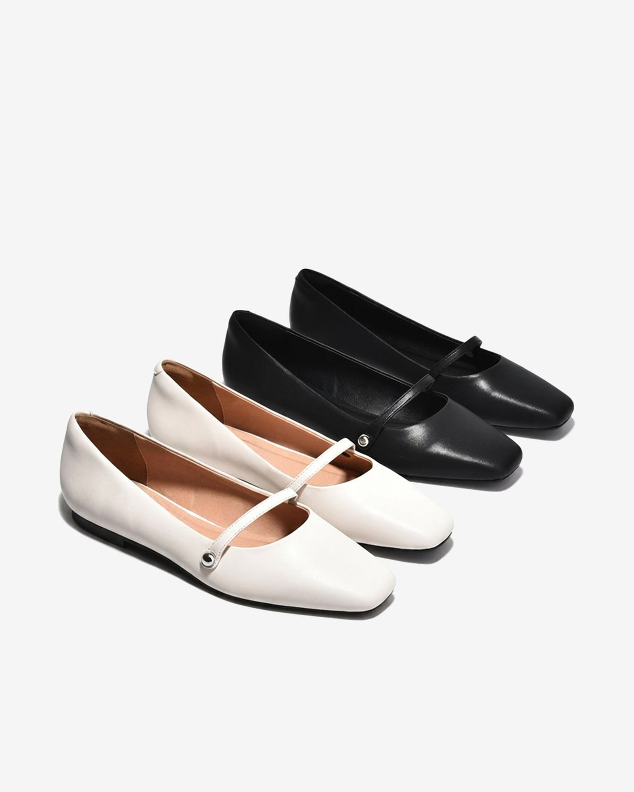 Giày Búp Bê Đông Hải Quai Ngang-G5918-Đen Color1