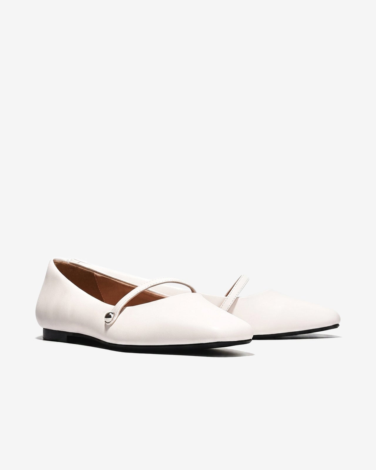 Giày Búp Bê Đông Hải Quai Ngang-G5918-Kem Color1