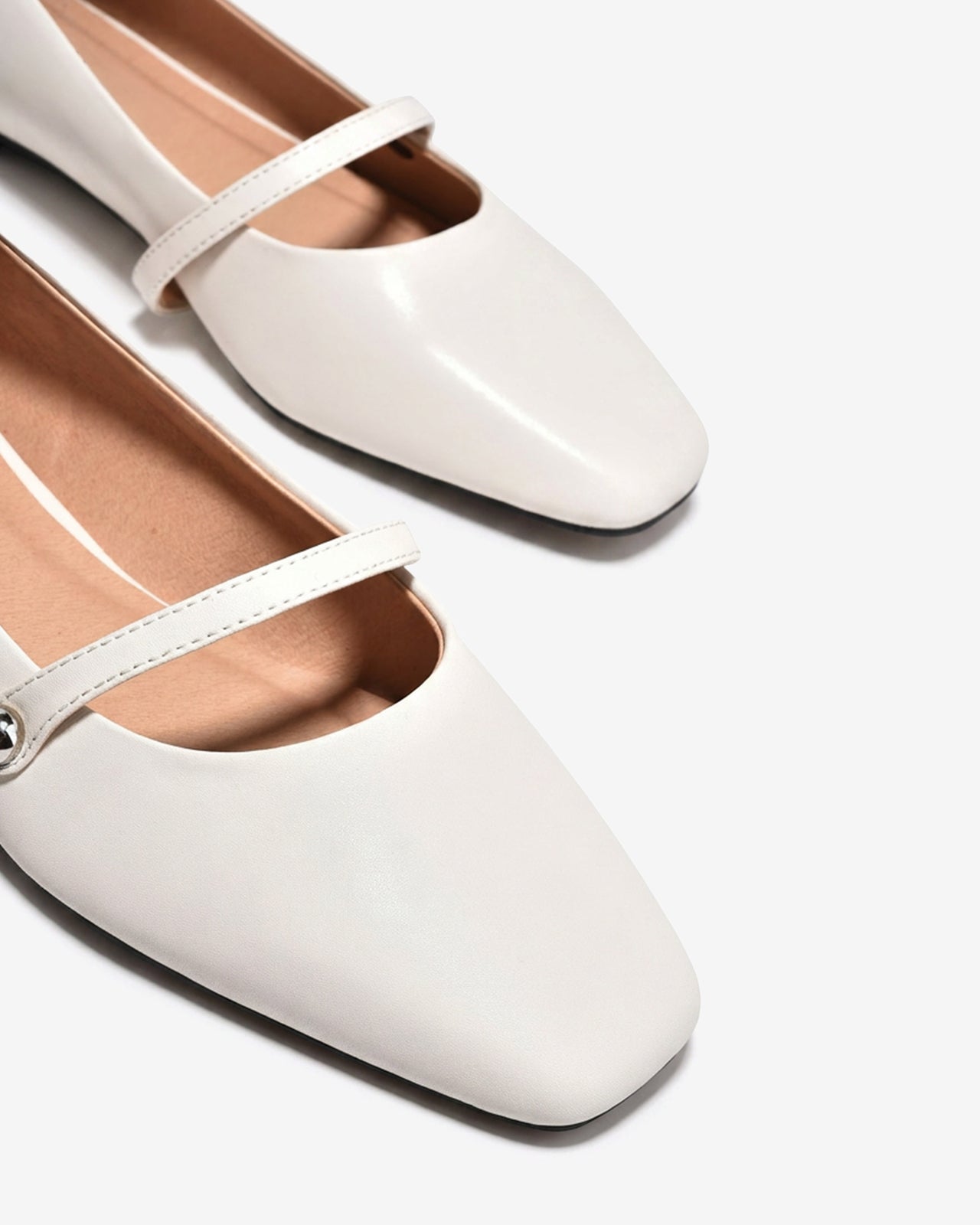 Giày Búp Bê Đông Hải Quai Ngang-G5918-Kem Color1