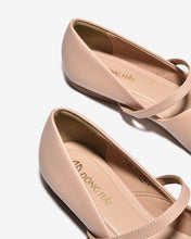 Giày Búp Bê Đông Hải Quai Ngang Khóa Logo-G7736-Kem Color1