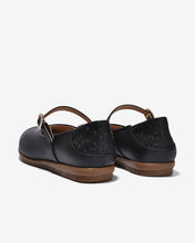 Giày Búp Bê Đông Hải Dập Logo Khóa Oval-G7737Đen Color1