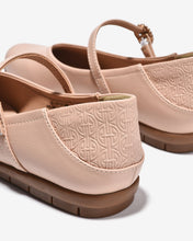 Giày Búp Bê Đông Hải Dập Logo Khóa Oval-G7737Kem Color1