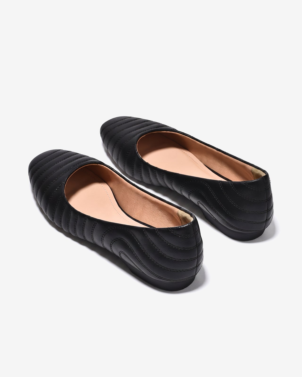 Giày Búp Bê Đông Hải May Chần Lót Êm-G7743Đen Color1