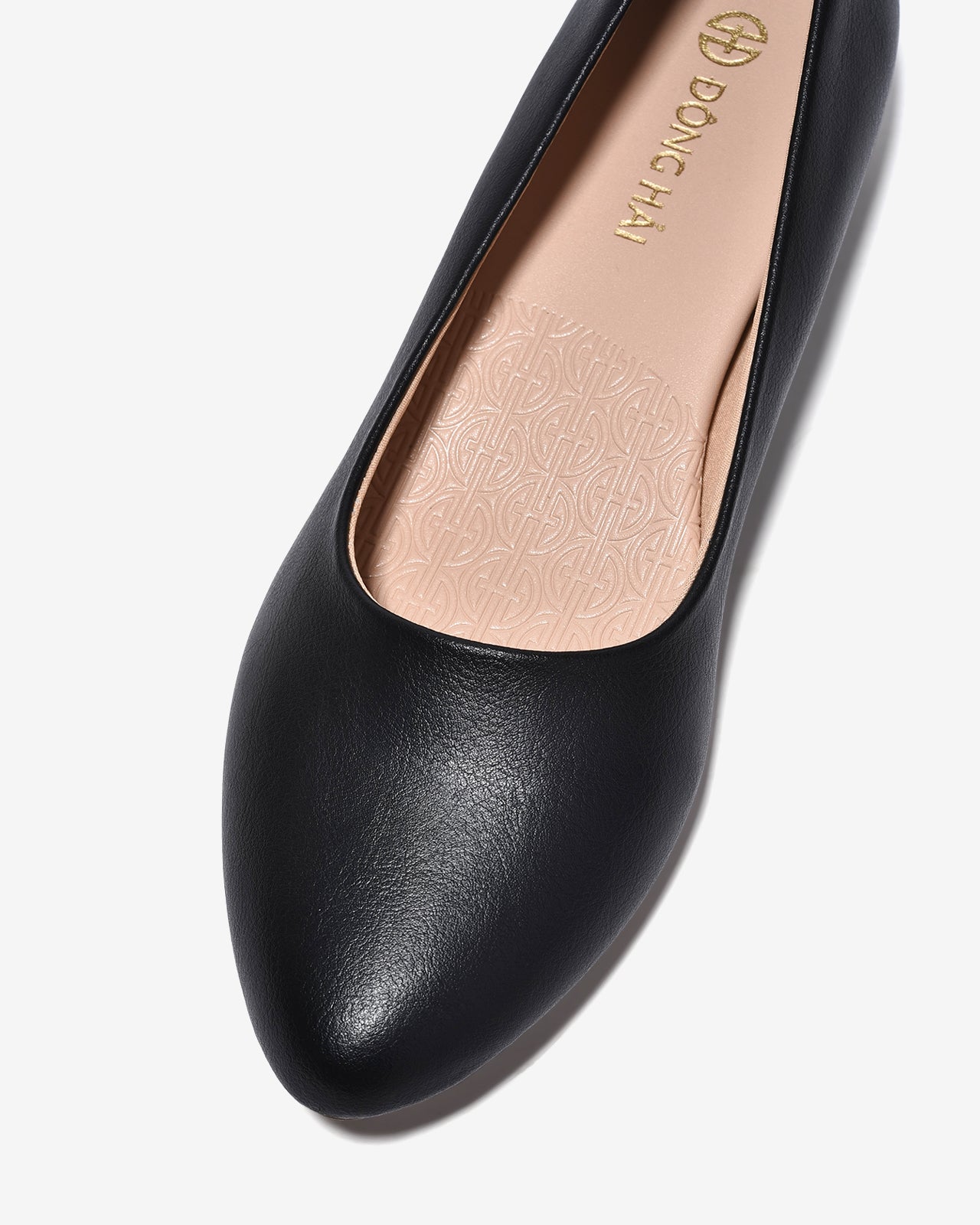 Giày Búp Bê Đông Hải 3cm Mũi Tròn-G7746Đen Color1