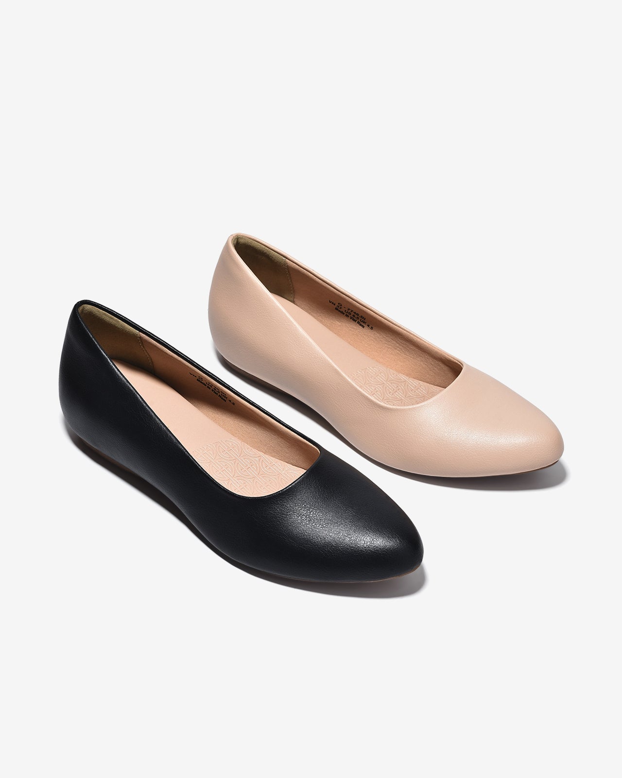 Giày Búp Bê Đông Hải 3cm Mũi Tròn-G7746Hồng Color1