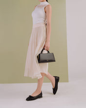 Giày Búp Bê Zucia Họa Tiết Đục Lỗ Khóa Nơ-GHLM4Đen Color1