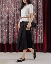 Giày Búp Bê Nữ Zucia Mũi Vuông Quai Đôi Đính Logo-GRXC4-Đen Color1