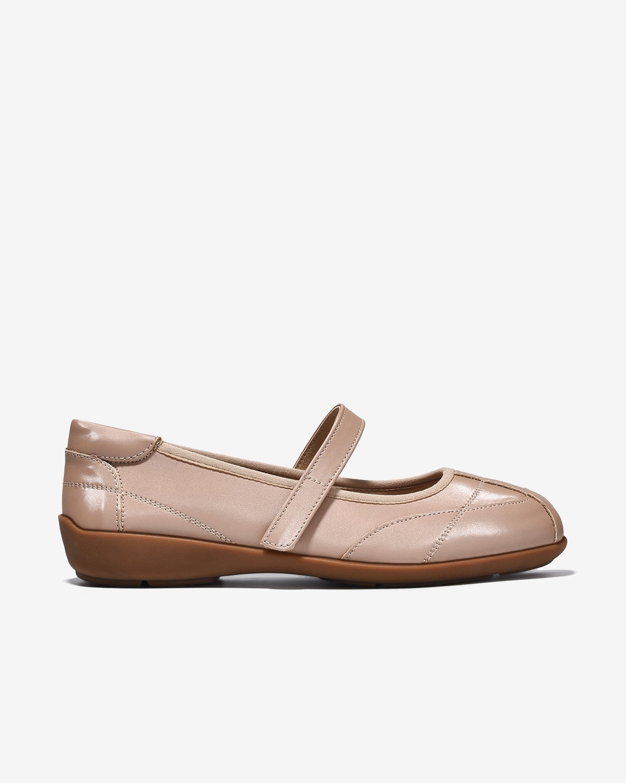 Giày Búp Bê Zucia Quai Ngang Lót Êm Mềm-GRXC6Kem Color1First