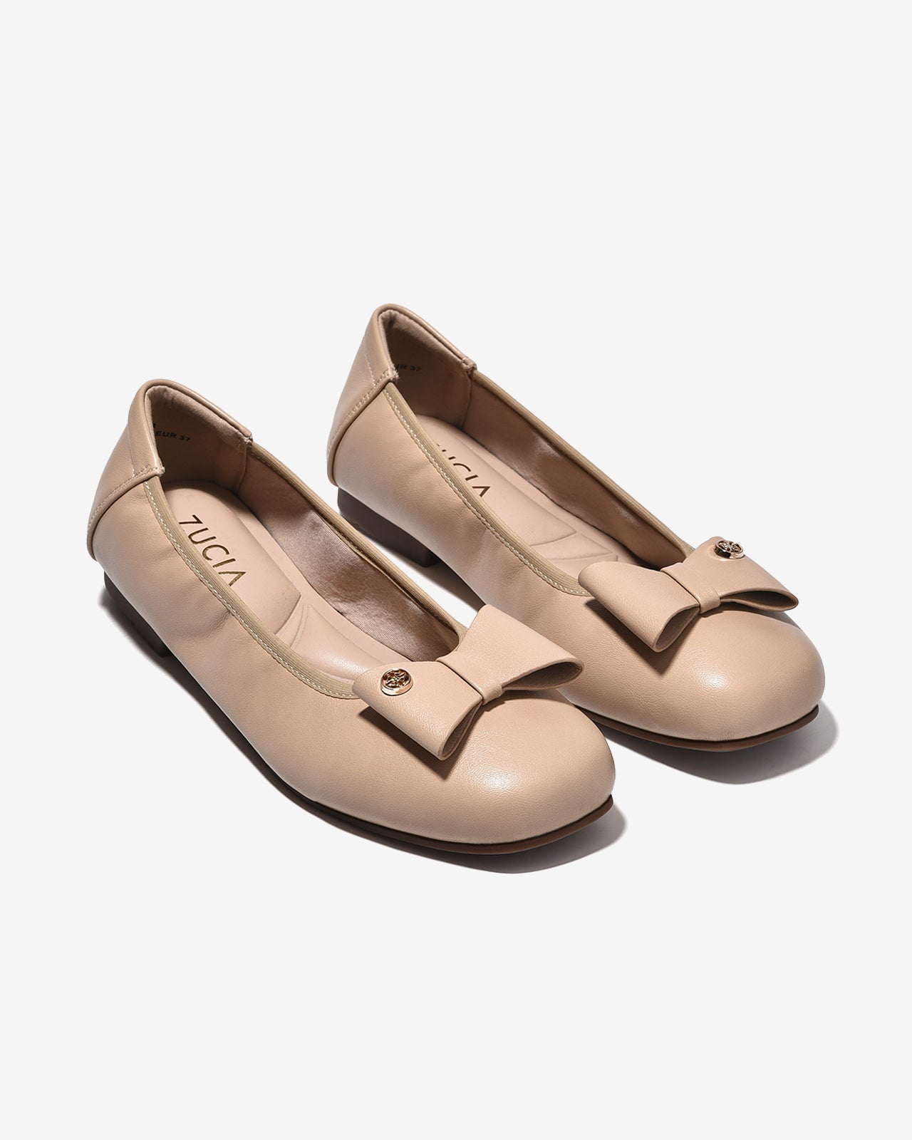 Giày Búp Bê Zucia 3cm Lót Êm Chân-GRXD3Kem Color1