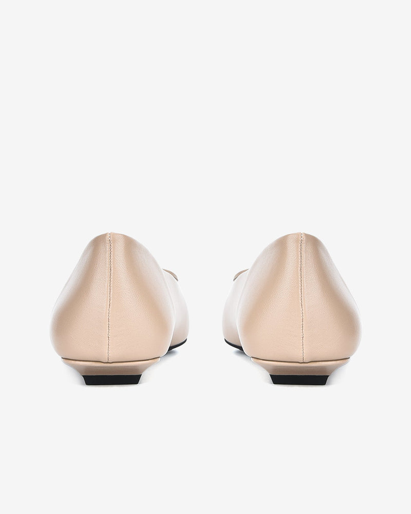 Giày Búp Bê Nữ Zucia Mũi Nhọn Họa Tiết Thời Trang-GTH45Cafe Color2