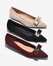 Giày Búp Bê Nữ Zucia Đính Nơ Mũi Nhọn-GTHB1-Đỏ Color1