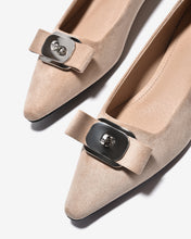 Giày Búp Bê Nữ Zucia Đính Nơ Mũi Nhọn-GTHB1Kem Color1