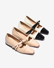 Giày Búp Bê Zucia Đế 5cm Quai Phối Nơ-GTHC4Đen Color1