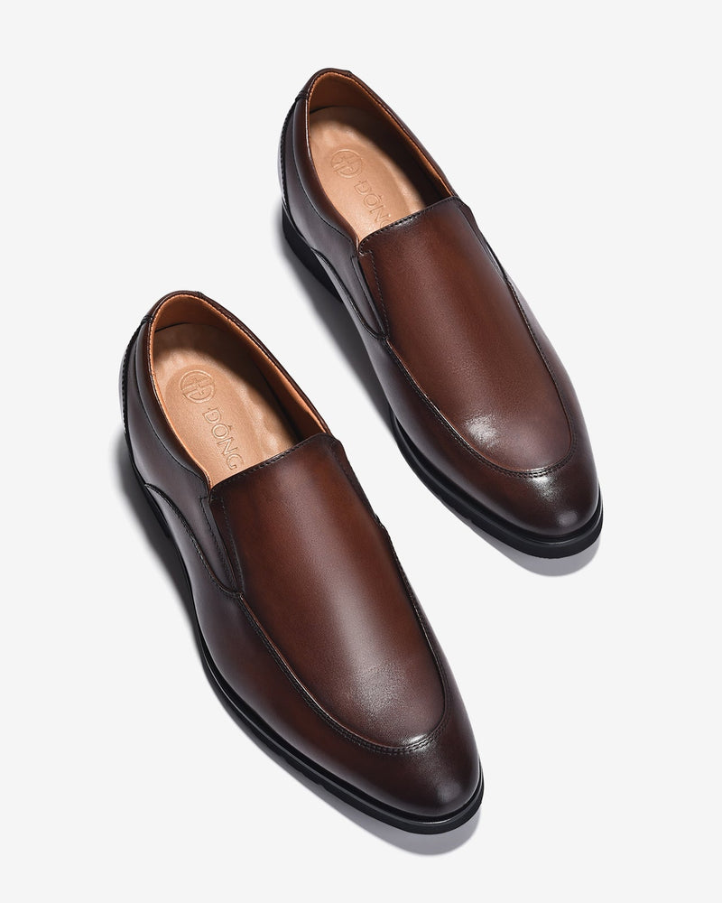 Giày Tây Nam Đông Hải Đế Cao Slip-on-G1908Nâu Color2