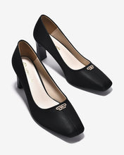 Giày Cao Gót Đông Hải Nhung Đính Đá-G5846-Đen Color1