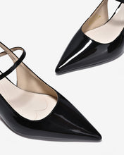 Giày Cao Gót Slingback Đông Hải Quai Mảnh Da Bóng-G5858Đen Bóng Color1