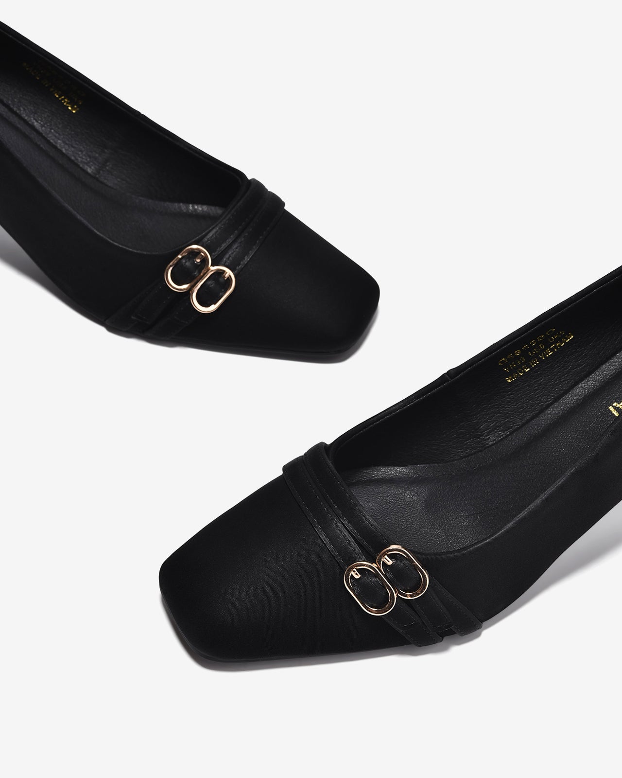 Giày Cao Gót Đông Hải Khóa Đôi-G5863Đen Color1