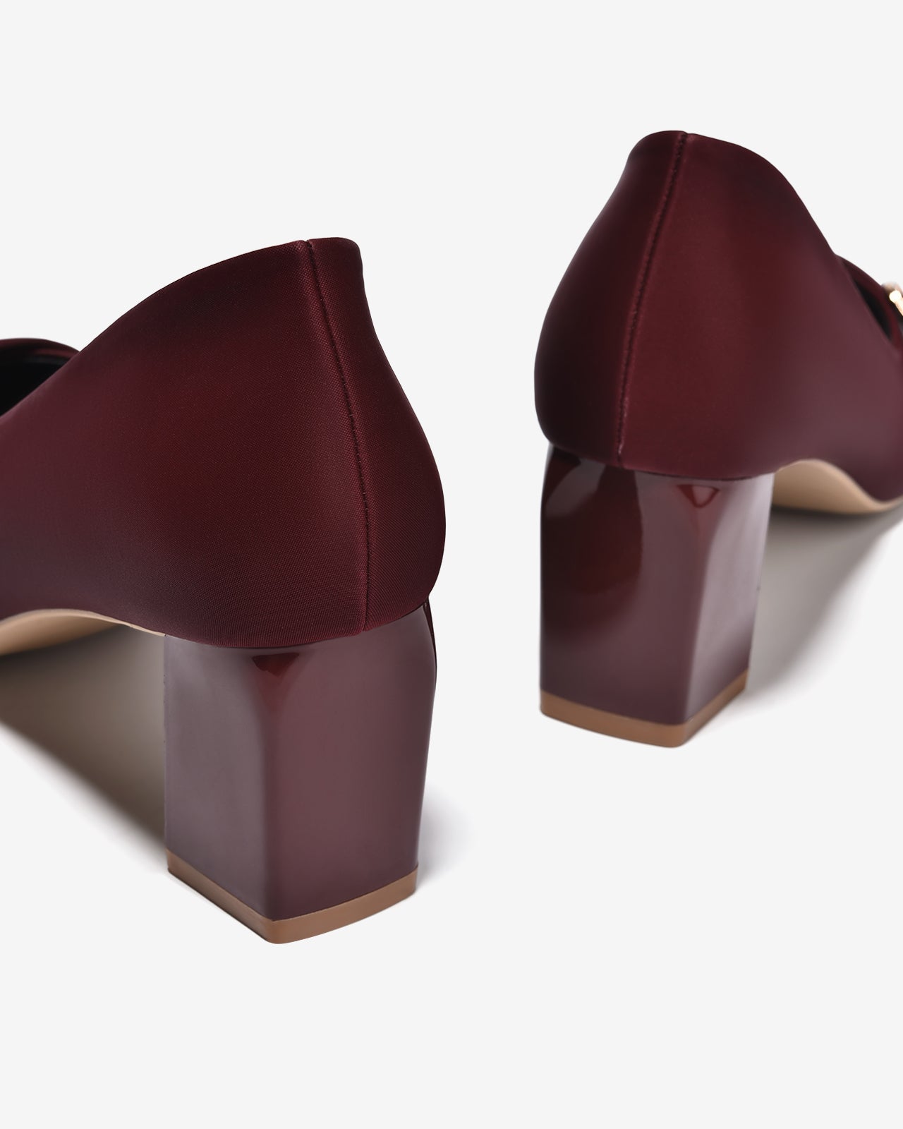 Giày Cao Gót Đông Hải Khóa Đôi-G5863Đỏ Color1