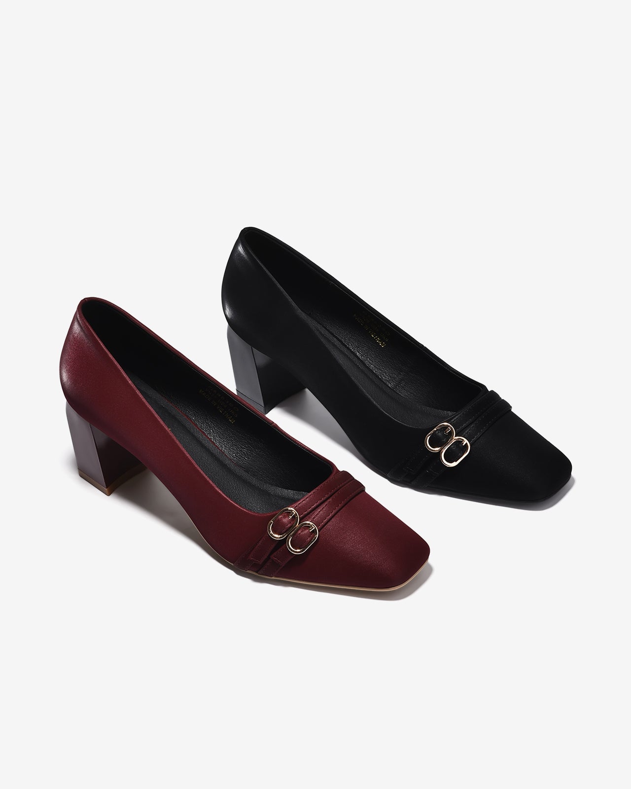 Giày Cao Gót Đông Hải Khóa Đôi-G5863Đỏ Color1