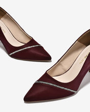 Giày Cao Gót Đông Hải Phối Đá-G5871Đỏ Color1