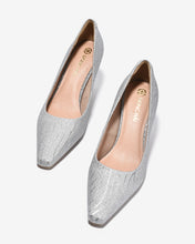 Giày Cao Gót Nữ Đông Hải Ánh Kim Hoạ Tiết Gợn Sóng-G5911Xám Color1