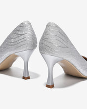 Giày Cao Gót Nữ Đông Hải Ánh Kim Hoạ Tiết Gợn Sóng-G5911Xám Color1