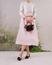 Giày Cao Gót Đông Hải Quai Phối Màu Đan Chéo-G5915Đen Color1