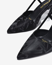 Giày Cao Gót Đông Hải 8cm Slingback Họa Tiết-G5926Đen Color1
