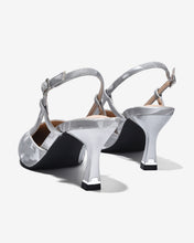 Giày Cao Gót Đông Hải 8cm Slingback Họa Tiết-G5926Xám Color1