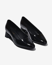 Giày Cao Gót Đông Hải Gót Trụ 4cm Êm Ái-G5930Đen Bóng Color1