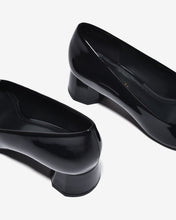 Giày Cao Gót Đông Hải Gót Trụ 4cm Êm Ái-G5930Đen Bóng Color1