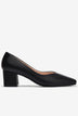 Giày Cao Gót Đông Hải Đế Trụ 6CM Khoét Tim-G7173Đen Color1First