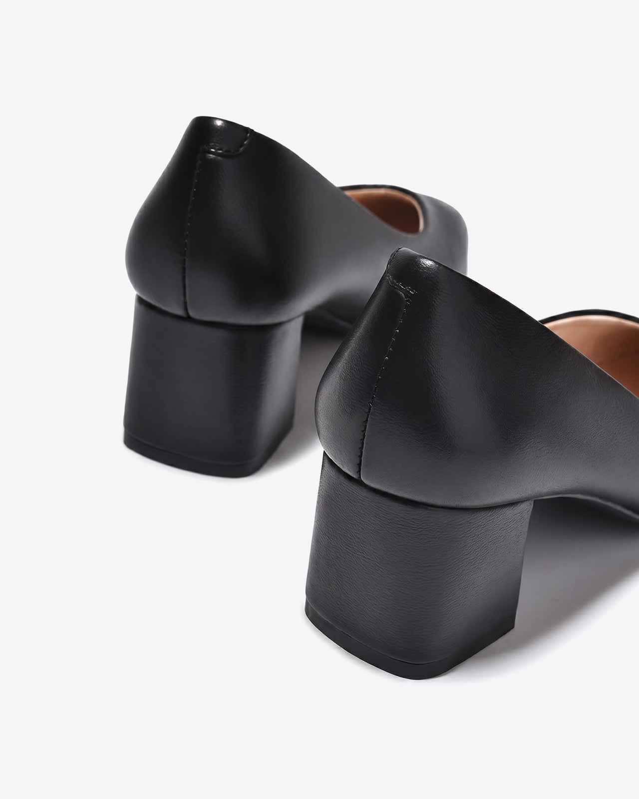 Giày Cao Gót Đông Hải Đế Trụ 6CM Khoét Tim-G7173Đen Color1