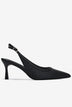 Giày Slingback Cao Gót Đông Hải Quai Đan Phối Màu-G81T5Đen Color1First