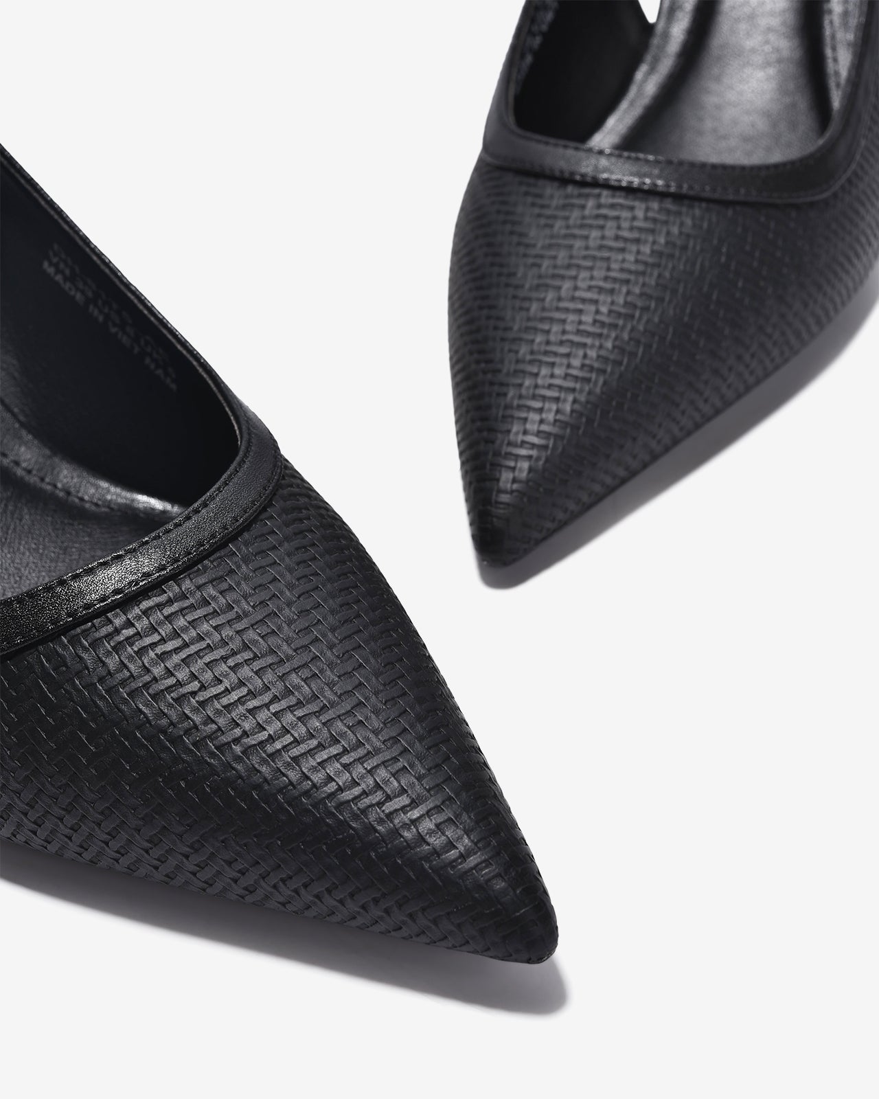 Giày Slingback Cao Gót Đông Hải Quai Đan Phối Màu-G81T5Đen Color1