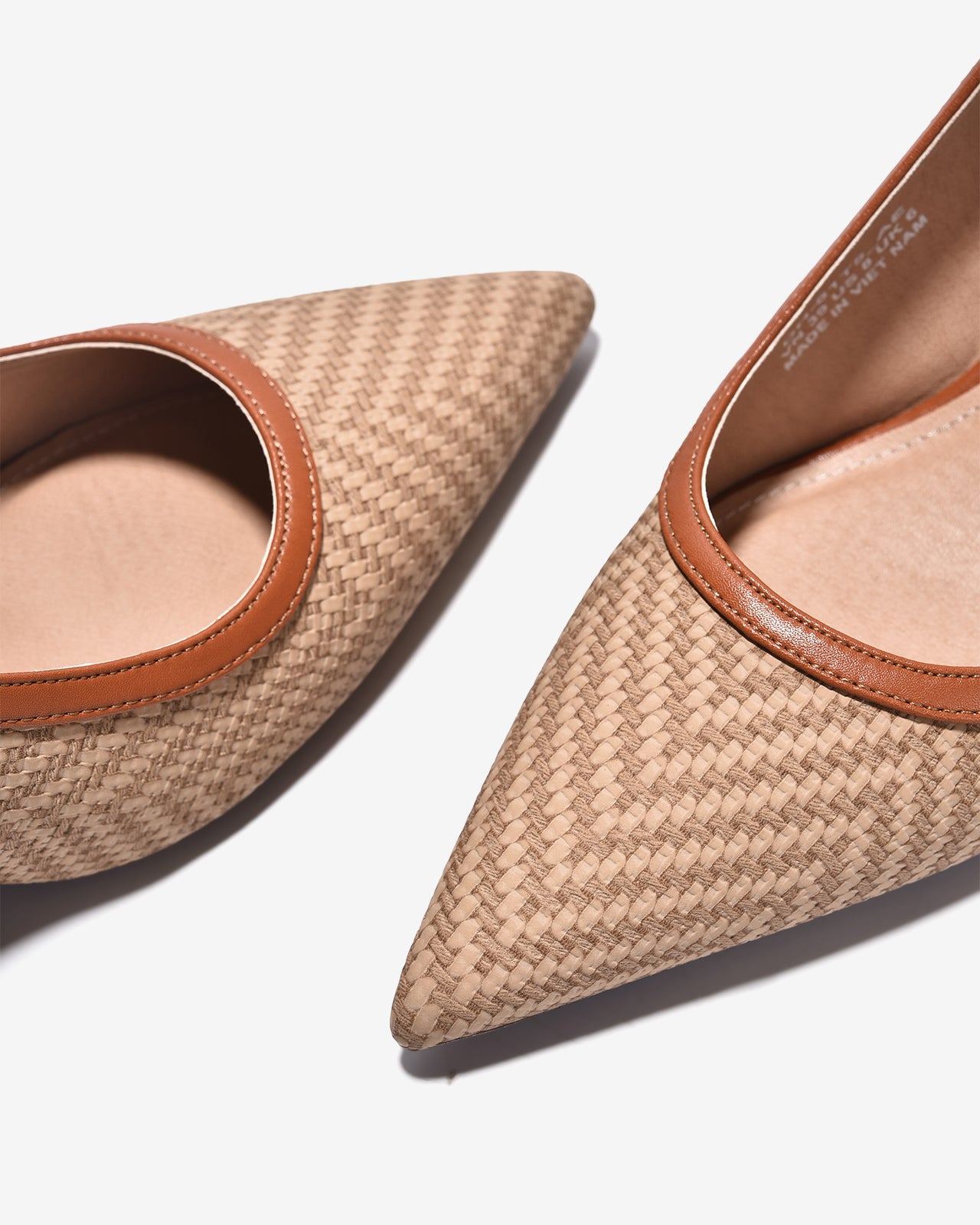 Giày Slingback Cao Gót Đông Hải Quai Đan Phối Màu-G81T5-Nâu Color1